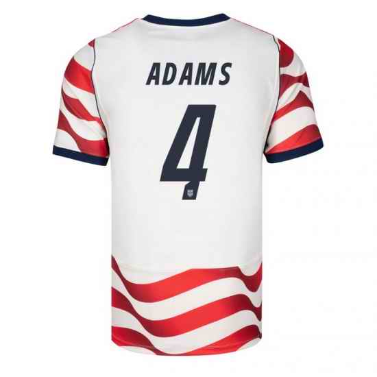 USA 2026 FIFA World Cup Soccer White Jersey Set ( Have Shorts ) Tyler Adams #4